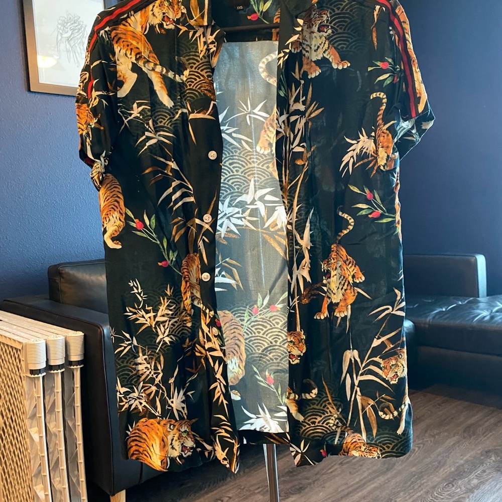 Navy Blue Tiger Shirt